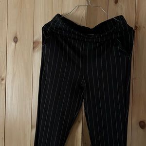 Pin stripes black and white